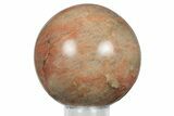 Polished Peach Moonstone Sphere - Madagascar #252040-1
